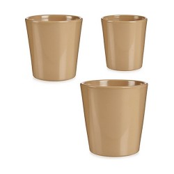 Set de pots Beige Argile (6 Unités)