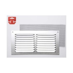 Grille Fepre Moustiquaire Aluminium Chrome (20 x 10 cm)