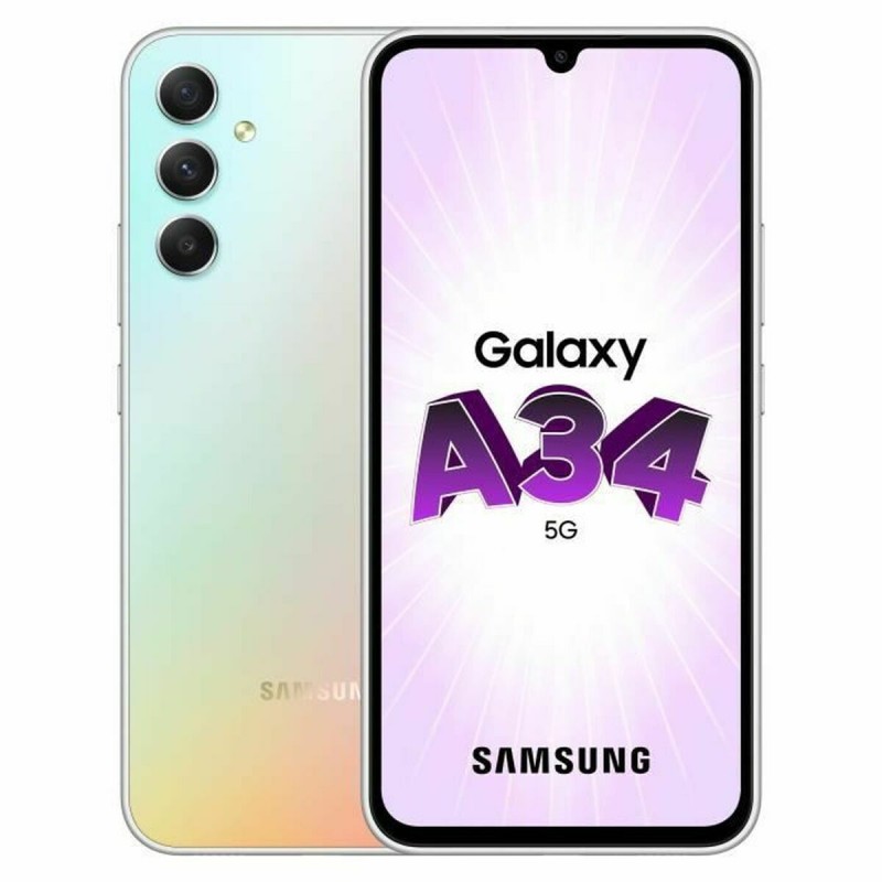 Smartphone Samsung A34 5G 128 GB Argenté 6 GB RAM 128 GB