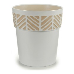 Cache-pot Stefanplast Orfeo Beige Blanc Plastique 29 x 29 x 29 cm