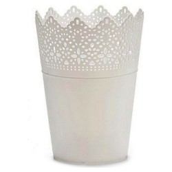 Pot ‎S3600708 Blanche Blanc Plastique (15 x 18 x 15 cm) (14,3 x 18,2 x 14,3 cm)