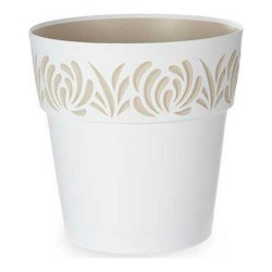 Pot auto-arrosant Stefanplast Gaia Blanc Beige Plastique 29 x 29 x 29 cm