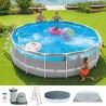 Piscine Démontable Colorbaby Clearview Prism Frame 488 x 122 cm