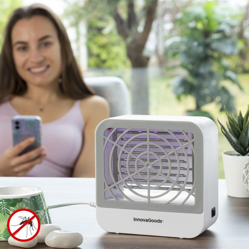 Lampe Anti-moustique avec Crochet Mural KL Box InnovaGoods Blanc ABS (Reconditionné A+)