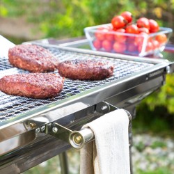 Barbecue au Charbon de Bois Pliable en Acier Inoxydable ExelQ InnovaGoods Acier inoxydable (Reconditionné C)