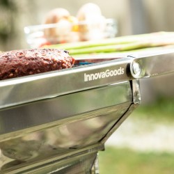 Barbecue au Charbon de Bois Pliable en Acier Inoxydable ExelQ InnovaGoods Acier inoxydable (Reconditionné C)