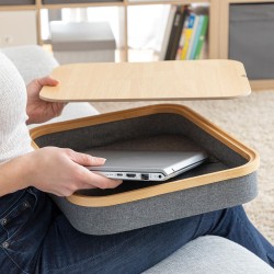 Bureau Portatif avec Plateau de Rangement Larage InnovaGoods (Reconditionné A+)