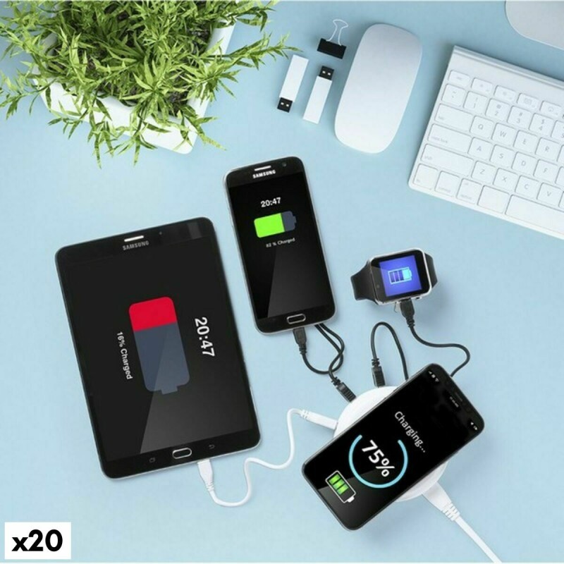 Chargeur Sans Fil Qi avec Ports USB Xtra Battery 145955 (20 Unités)