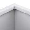 Cache-pot 31 x 31 x 61 cm Gris Blanc Nacre noire