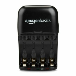 Chargeur de batterie Amazon Basics V-3299USB-EU Ni-MH Noir (Reconditionné A)