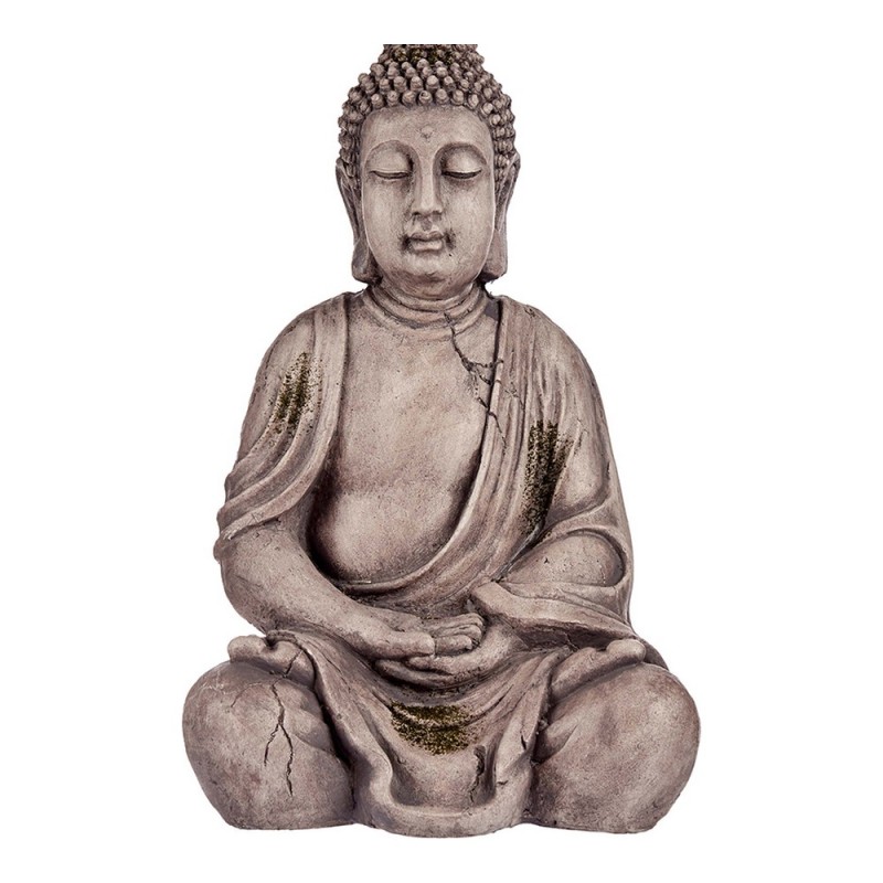 Figure décorative de jardin Buda Gris Polyrésine (25 x 50,5 x 32,5 cm)