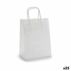 Sac en papier Blanc (18 x 8 x 31 cm) (25 Unités)