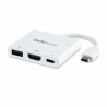 Dock Startech CDP2HDUACPW Blanc 4K Ultra HD