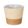 Cache-pot Naturel Marron Corde Plastique 18 x 17 x 18 cm