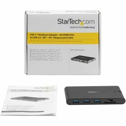 Station d'acceuil Startech DKT30CHVSCPD Noir 88 g