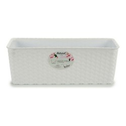 Jardinière Stefanplast 73700 Blanc Plastique 15,5 x 13,5 x 39 cm