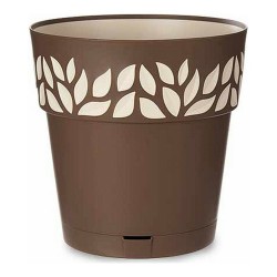 Pot auto-arrosant Stefanplast 3920311 Beige Marron Plastique 29 x 29 x 29 cm