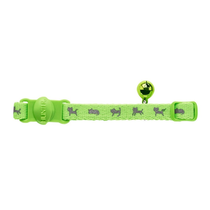 Collier pour chat Hunter Neon Vert (17,1 x 3,6 x 2,5 cm)