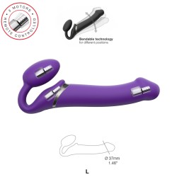 Ultra Harnais 2 & Gode Vibrating Strap-on-me Purple