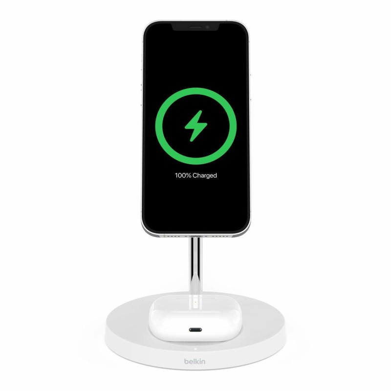 Chargeur sans fil avec support pour mobiles Belkin WIZ010vfWH