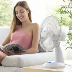 Ventilateur de Bureau InnovaGoods Blanc 35 W Ø30 cm