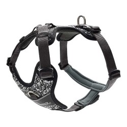 Harnais pour Chien Hunter Divo Réfléchissant Noir/Gris L/XL (79-107 cm)