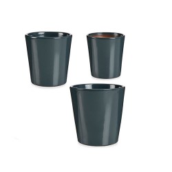 Set de pots Anthracite Argile (6 Unités)