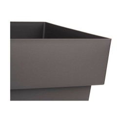 Pot auto-arrosant Gris Plastique (37 x 51 x 37 cm) (6 Unités)