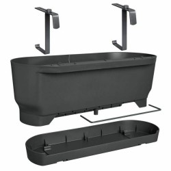 Pot Elho Greenville 21,2 x 52 x 19,4 cm Noir