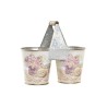 Cache-pot DKD Home Decor 24 x 12 x 23 cm Rose Métal Shabby Chic