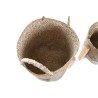 Set de pots DKD Home Decor 22 x 22 x 20 cm 22 x 22 x 35 cm Naturel Bois Boho