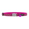 Collier pour chat Red Dingo Stars Lime on Hot 20-32 cm Rose