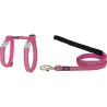 Harnais pour Chien Red Dingo On Hot 21-35 cm Rose