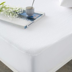 Protecteur de matelas Naturals Blanc Lit ½ persones 135 x 190/200 cm