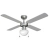 Ventilateur de Plafond avec Lumière EDM Caribe 50 W Chrome