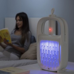 Lampe Antimoustiques et Raquette Anti-insectes Rechargeable 2 en 1 Swateck InnovaGoods ABS (Reconditionné A)