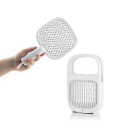 Lampe Antimoustiques et Raquette Anti-insectes Rechargeable 2 en 1 Swateck InnovaGoods ABS (Reconditionné A)