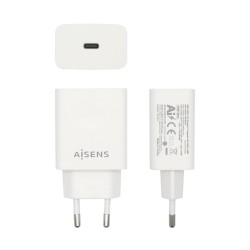 Chargeur Aisens Cargador USB-C PD 3.0 1 Puerto 1x USB-C 20 W, Blanco USB-C Blanc