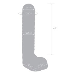 Gode Curved G-Spot Glas with Balls