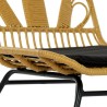 Chaise de jardin DKD Home Decor MB-178991 Noir Multicouleur Naturel Métal rotin synthétique 58 x 65 x 89 cm