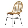 Chaise de jardin DKD Home Decor Métal Rotin (49 x 56 x 91 cm)