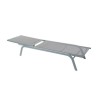 Chaise longue DKD Home Decor inclinable Gris foncé PVC Aluminium (191 x 58 x 98 cm)