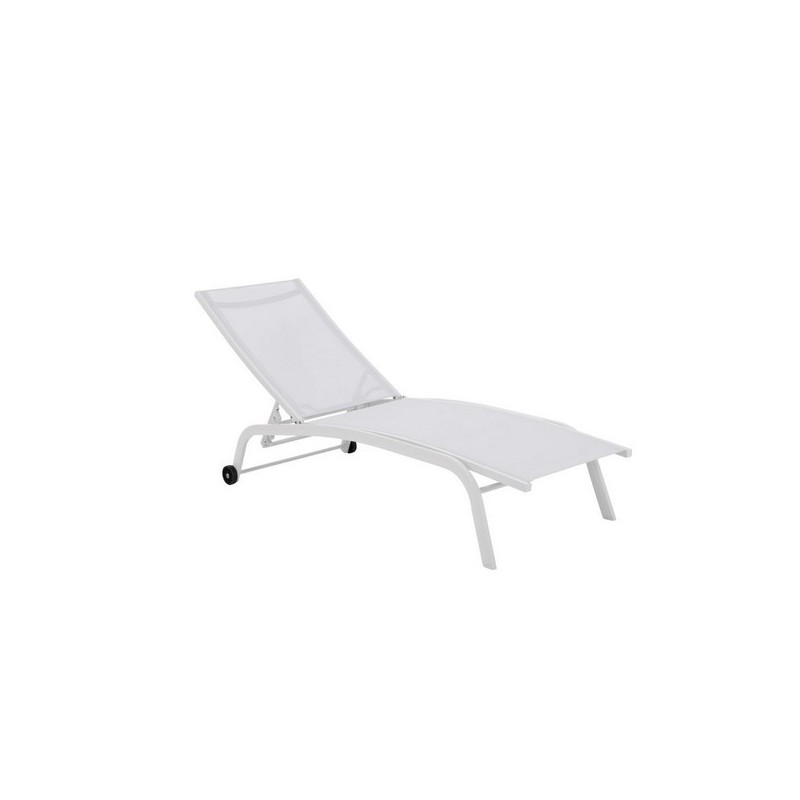 Chaise longue DKD Home Decor Avec des roues PVC Aluminium (187,5 x 64 x 97 cm)