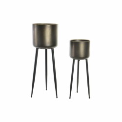 Cache-pot DKD Home Decor Métal (2 pcs) (25 x 25 x 73 cm) (20.3 x  x 58 cm)