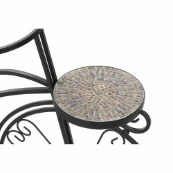 Cache-pot DKD Home Decor Bicyclette Céramique Mosaïque Noir Multicouleur Forge 70 x 28 x 57 cm (70 x 28 x 57 cm)