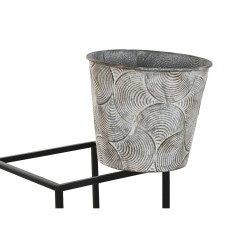 Cache-pot DKD Home Decor Gris Métal (34 x 34 x 71 cm)