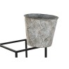 Cache-pot DKD Home Decor Gris Métal (34 x 34 x 71 cm)