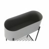 Cache-pot DKD Home Decor Noir Gris Métal (50 x 20 x 63 cm)