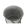 Set de pots DKD Home Decor Noir Gris Métal Fer (37 x 37 x 82 cm)