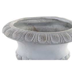 Cache-pot DKD Home Decor Fibre de Verre Gris (49,5 x 49,5 x 39,5 cm)